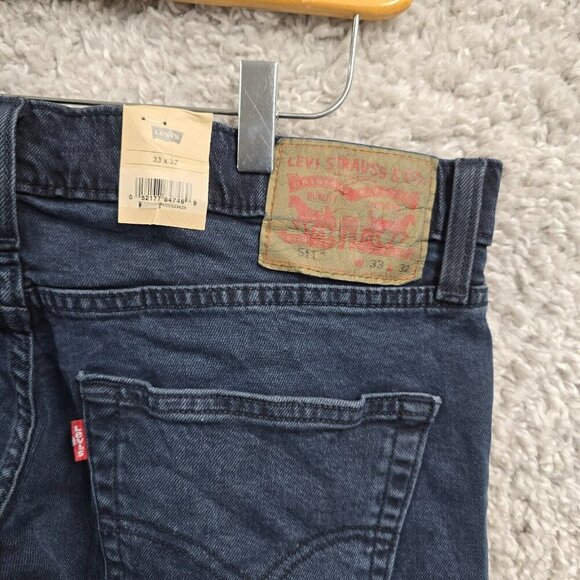 Levi’s 511 Jeans Mens 33x32 (Fits 33x31.5) Slim Straight Dark Wash Denim READ - Picture 5 of 14
